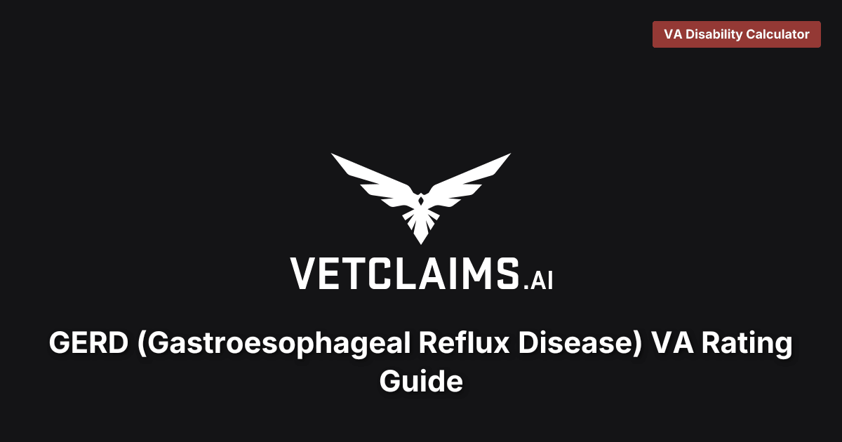 GERD VA Rating Guide