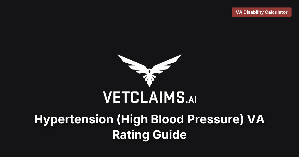 Hypertension VA Rating Guide