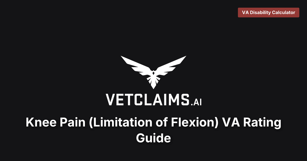 Knee Pain VA Rating Guide