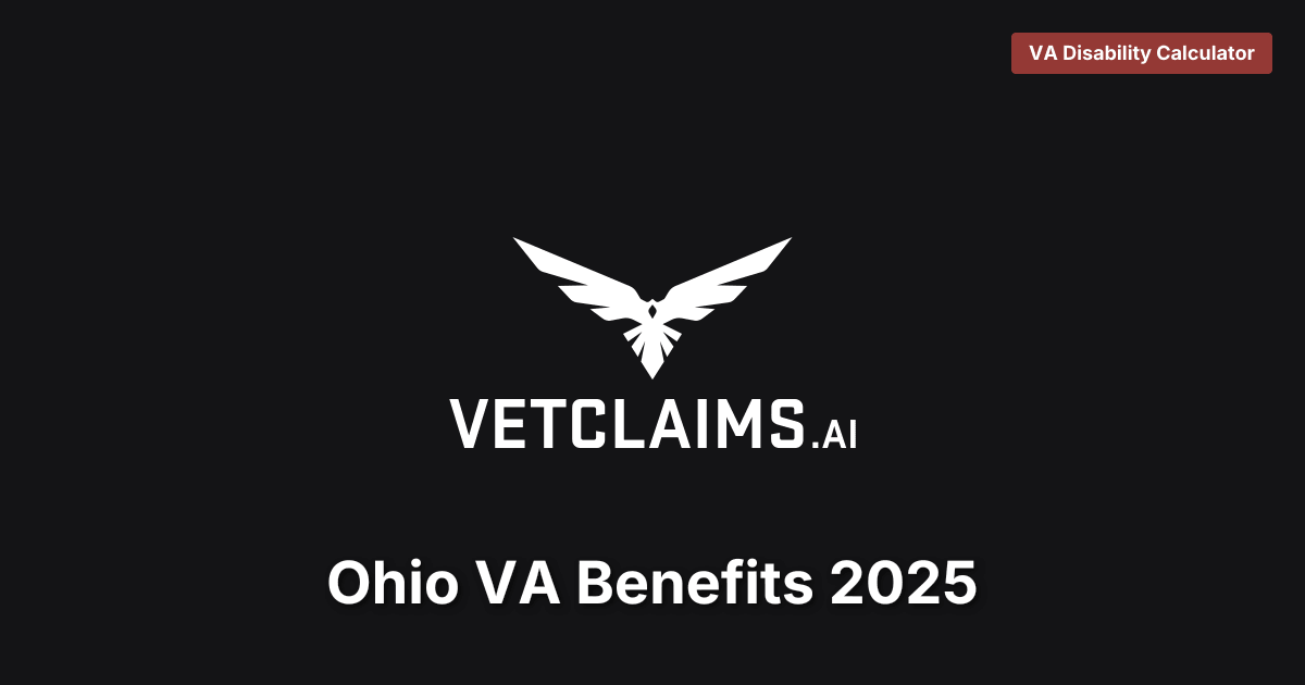 Ohio VA Benefits 2025