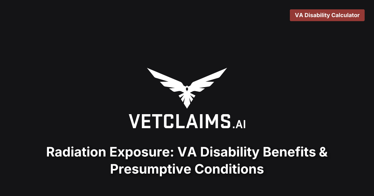 Radiation Exposure VA Benefits Guide