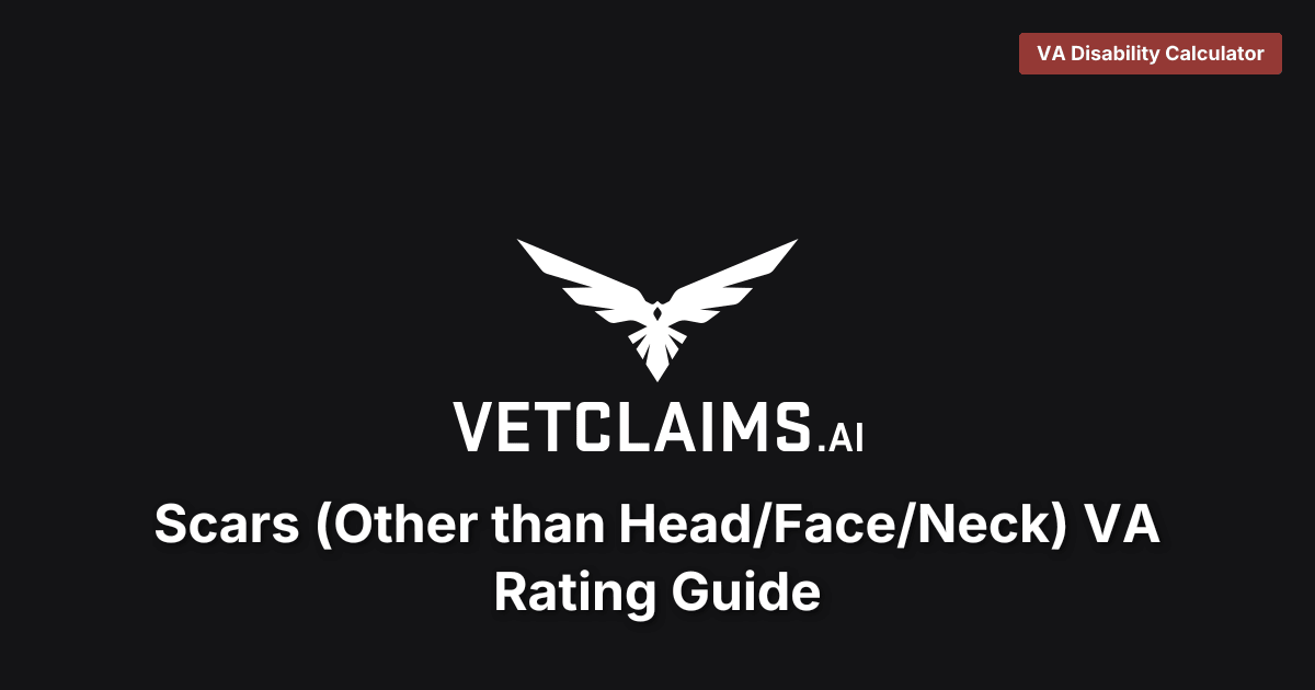 Scars VA Rating Guide