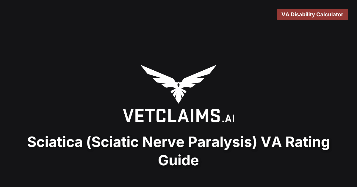 Sciatica VA Rating Guide