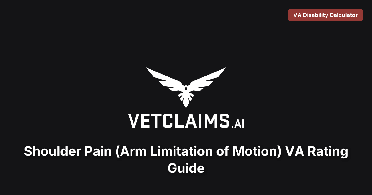 Shoulder Pain VA Rating Guide