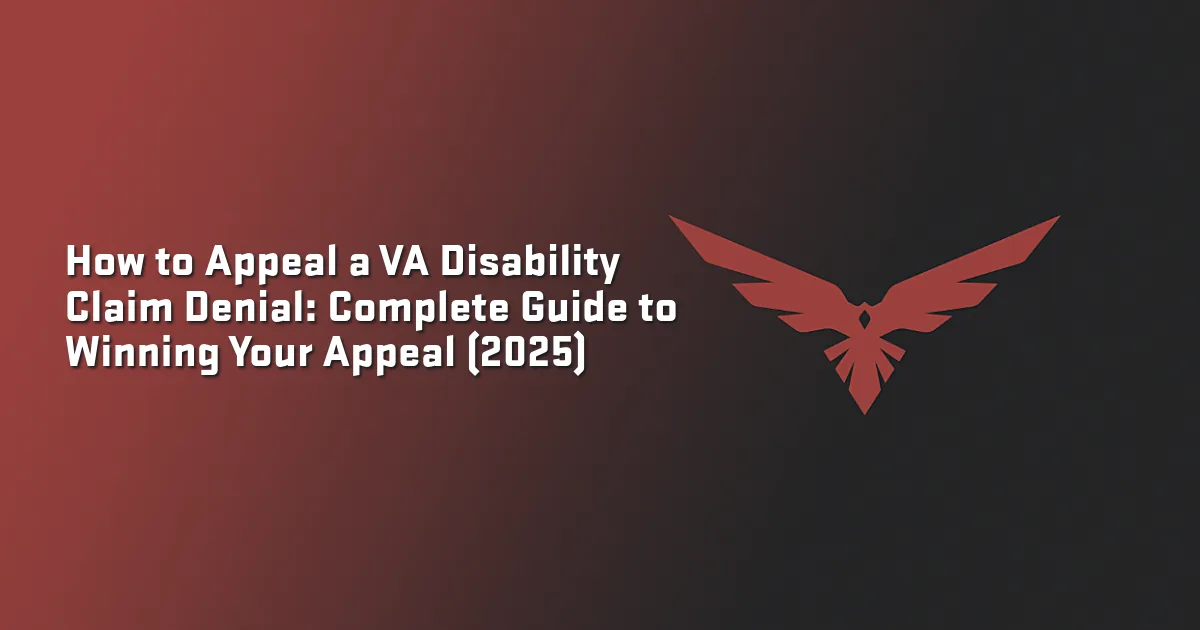 How to Appeal a VA Disability Denial